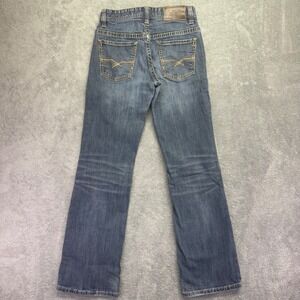 Rock & Roll Cowboy Boys Jeans Youth Size 14R Bootcut Blue Denim Pants